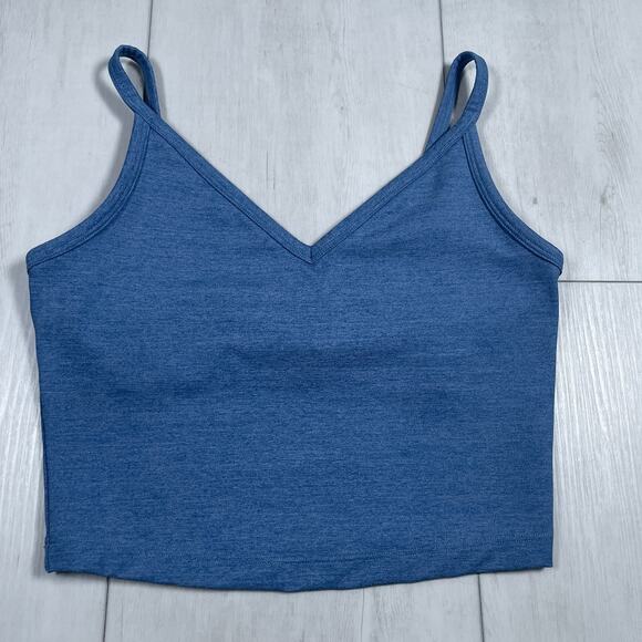 Travis Mathew Women's Small Morning Interval Moveknit Tank Blue Golf Cropped - Picture 1 of 7